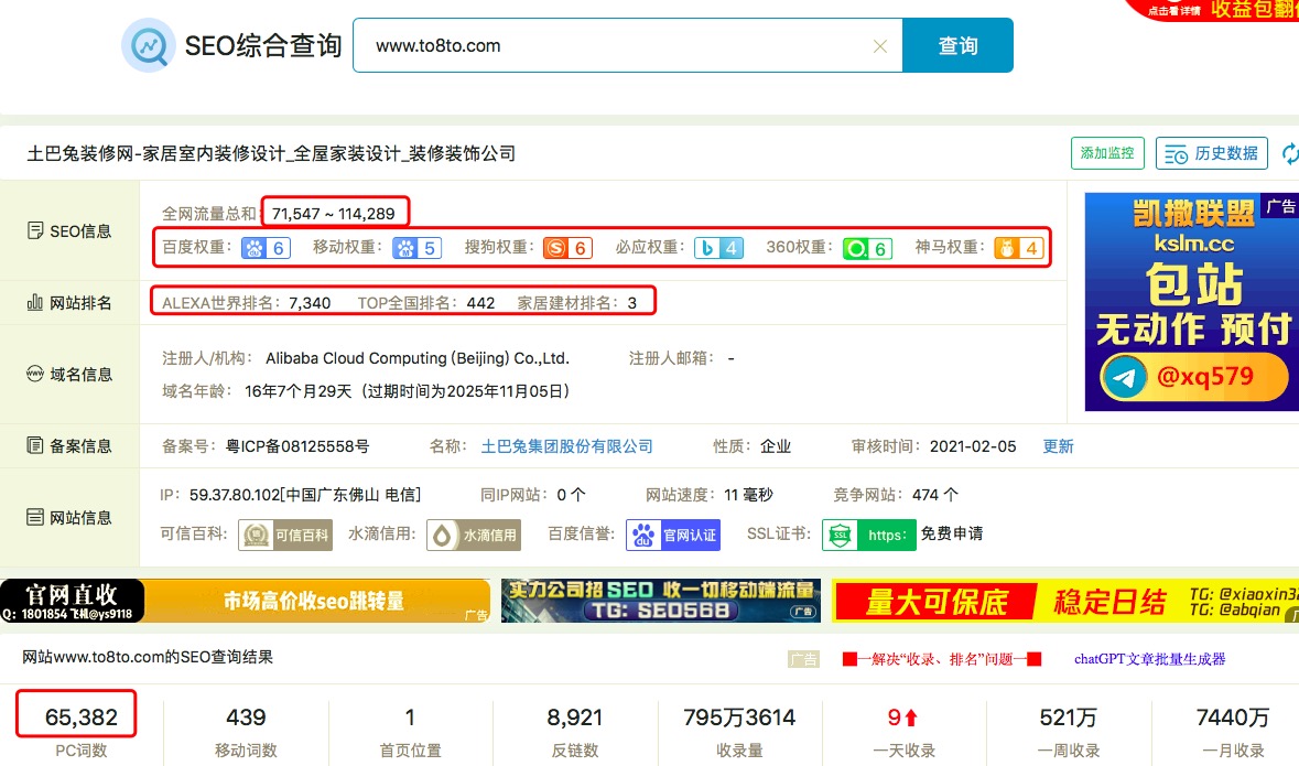 土巴兔裝修網(wǎng)站SEO